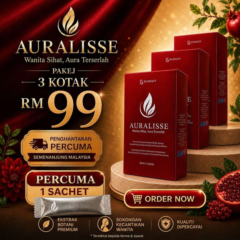 3 Kotak Auralisse + 1 Percuma