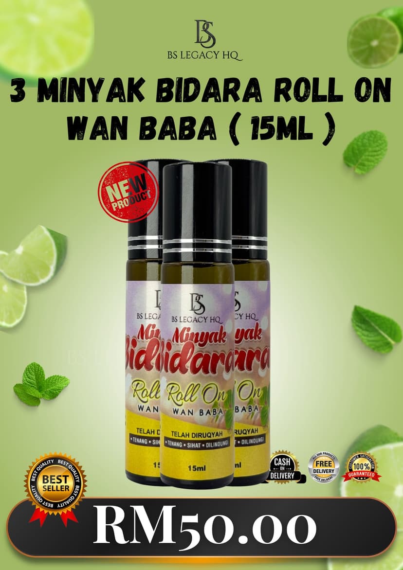 3 Botol Roll On